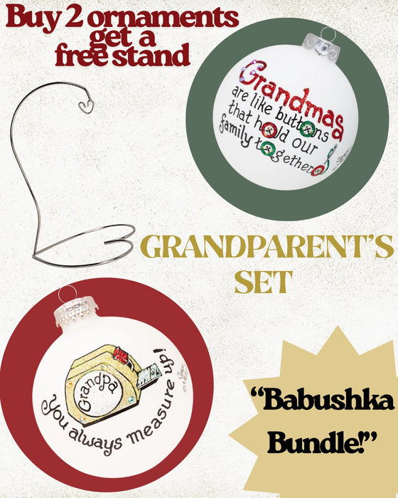 Babushka Keepsake Set for Grandparents and Grandchildren β Hand-Painted in USA (Build-Your-Own-Bundle of 2)