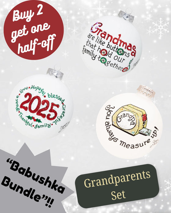 Babushka Bundle β Hand-Painted Glass Keepsakes for Grandparents and Grandchildren (Build-Your-Own-Bundle of 3)
