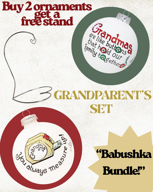 Babushka Keepsake Set for Grandparents and Grandchildren – Hand-Painted in USA (Build-Your-Own-Bundle of 2)